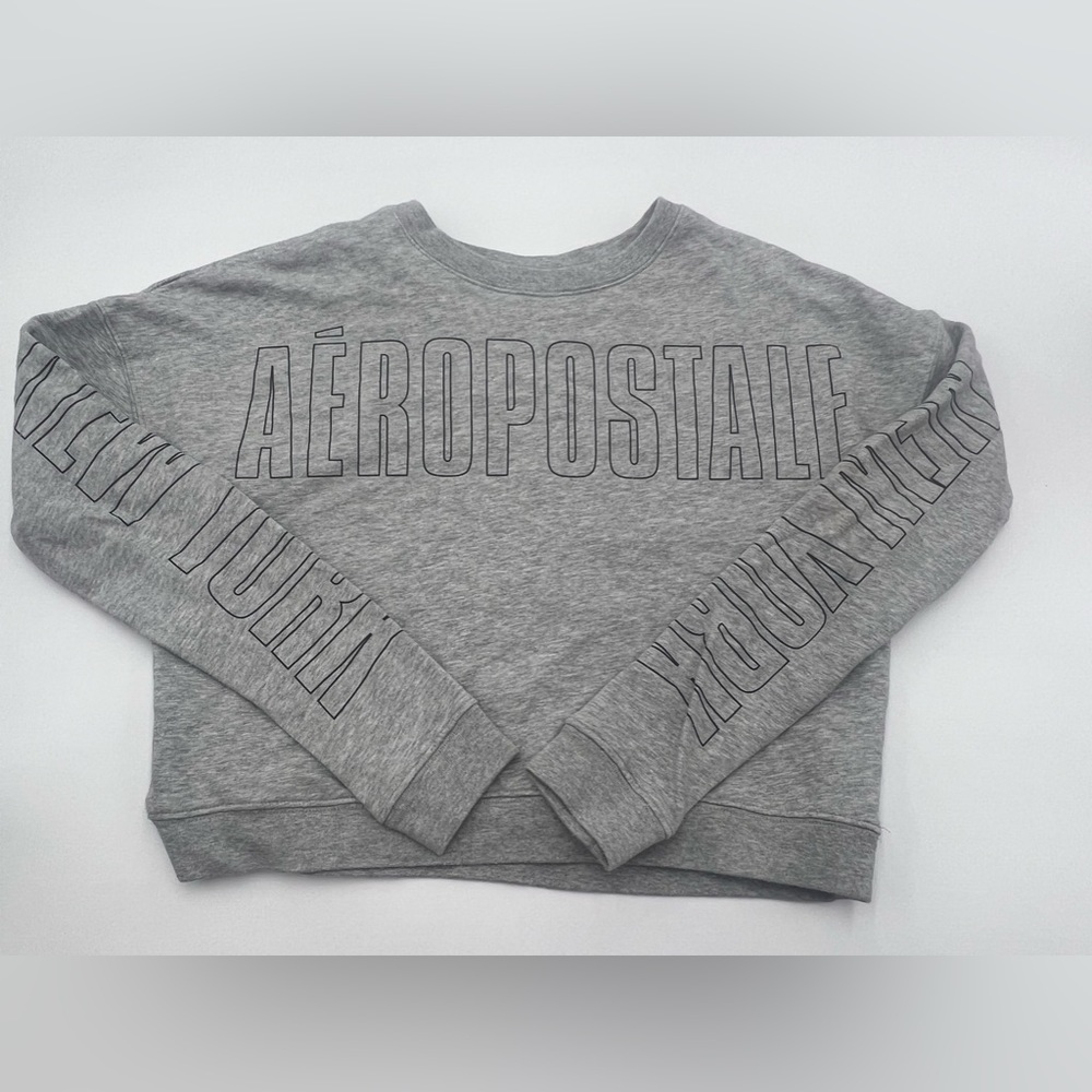 AEROPOSTALE Cropped Sweatshirt “New York” down the sleeves size XS
